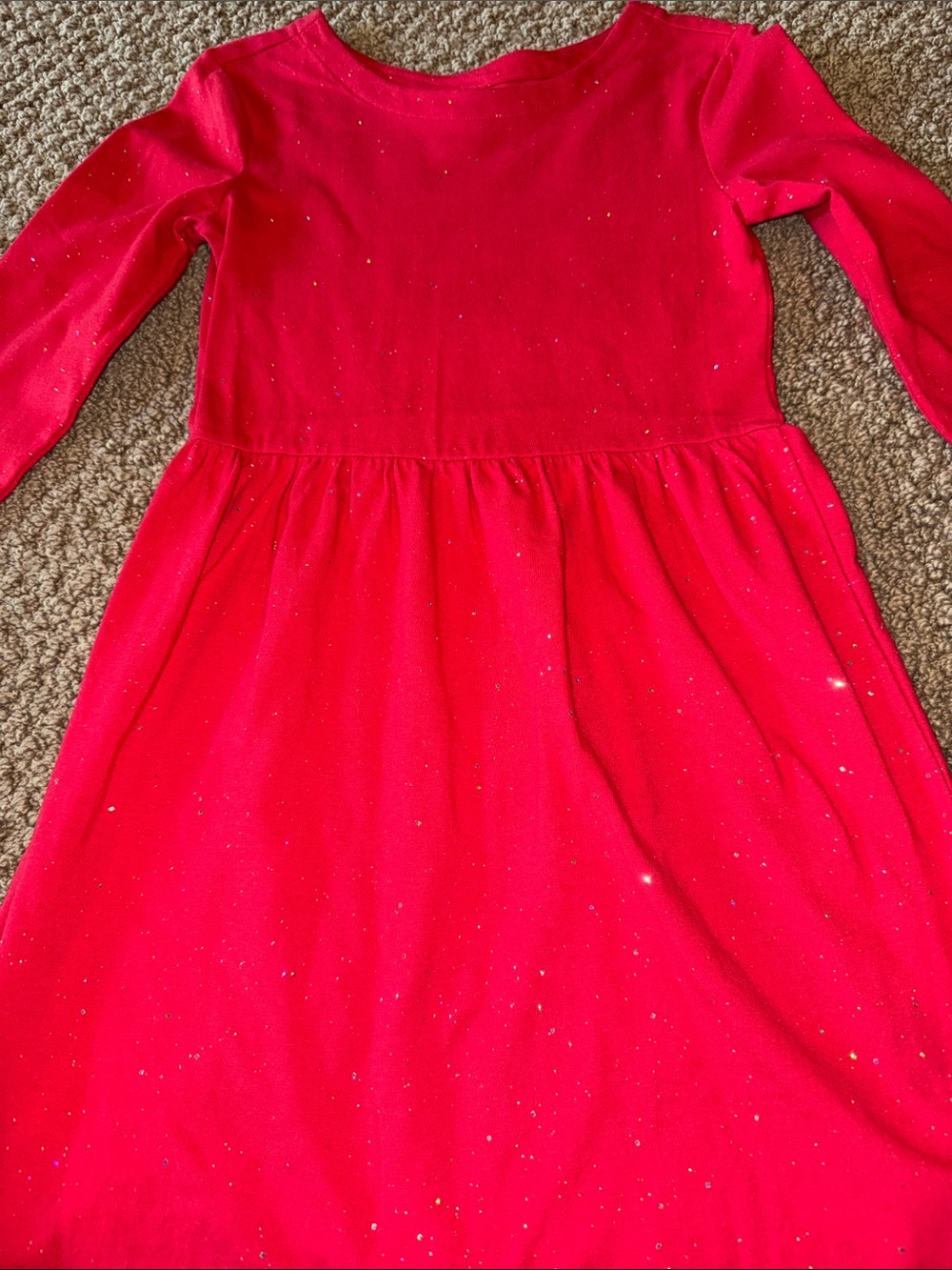 Gap Kids girls red sparkle dress size Medium (8) NWOT Perfect for any holiday!